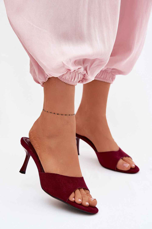 Des mules à talons Step in style