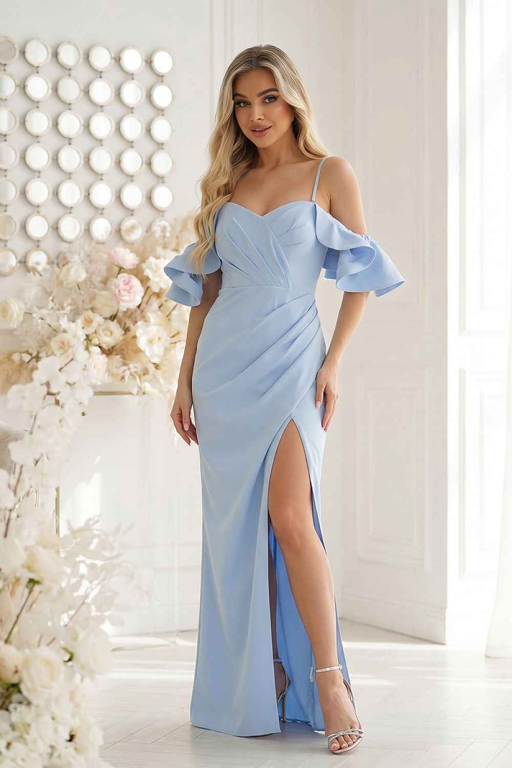 Robe longue Bicotone