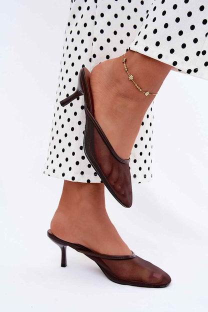 Des mules à talons Step in style