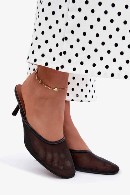 Des mules à talons Step in style