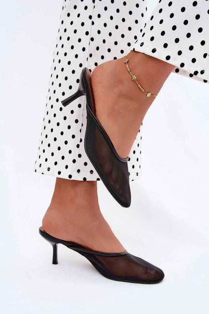 Des mules à talons Step in style