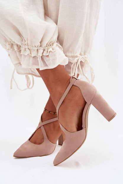 Escarpins talon large Step in style
