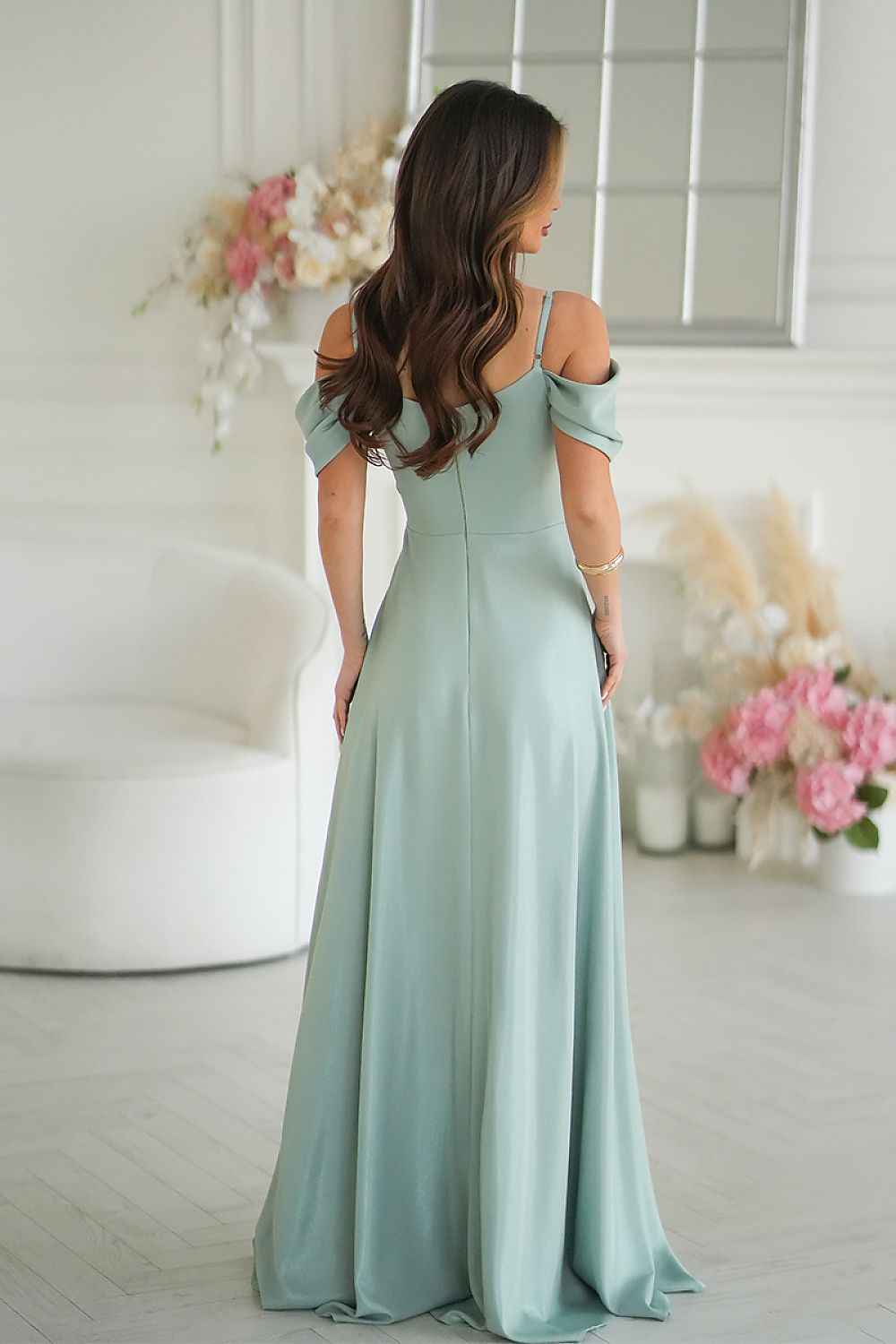 Robe longue Bicotone