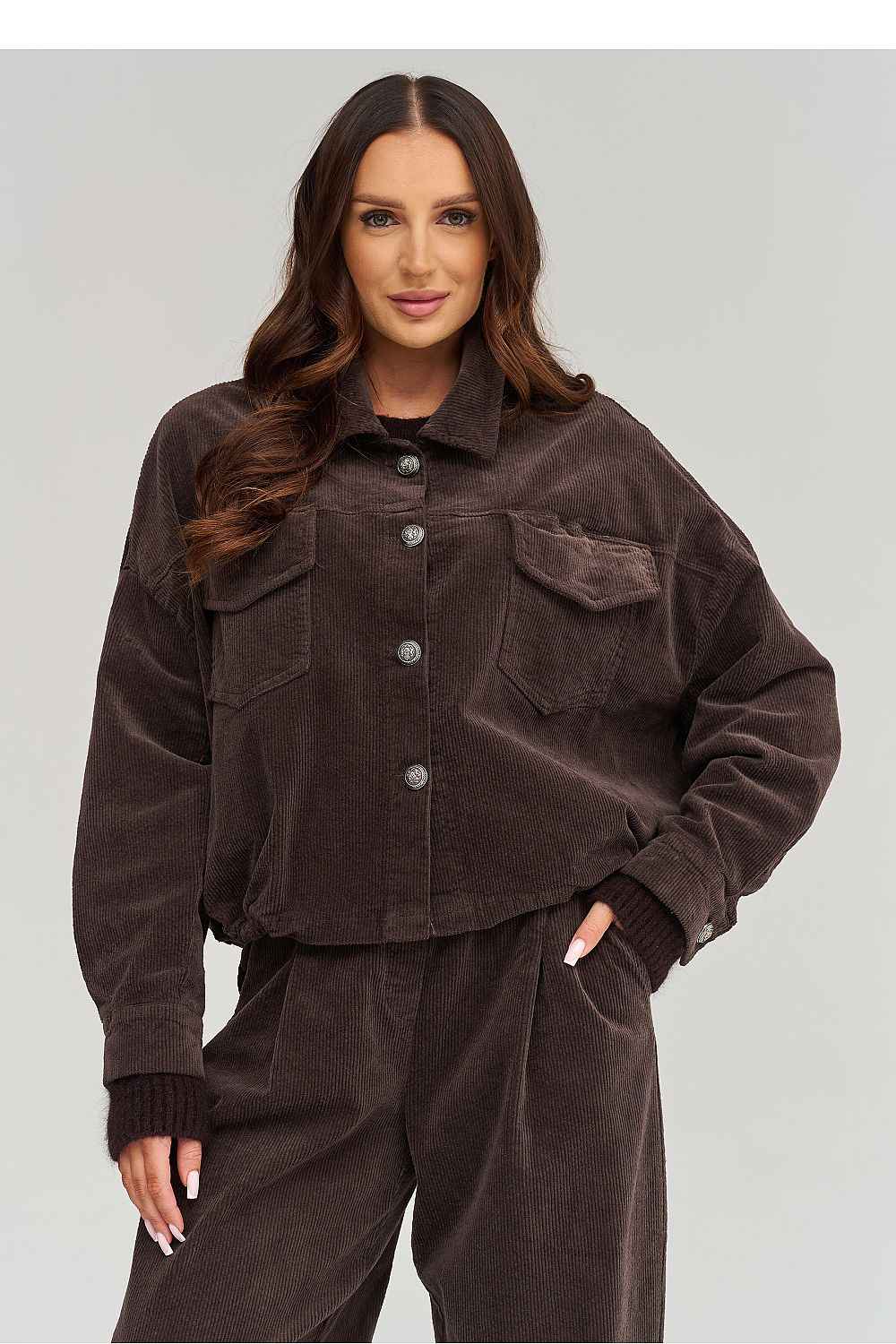 Veste en velours côtelé Makadamia