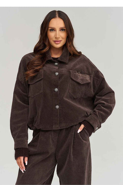 Veste en velours côtelé Makadamia