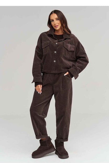 Veste en velours côtelé Makadamia
