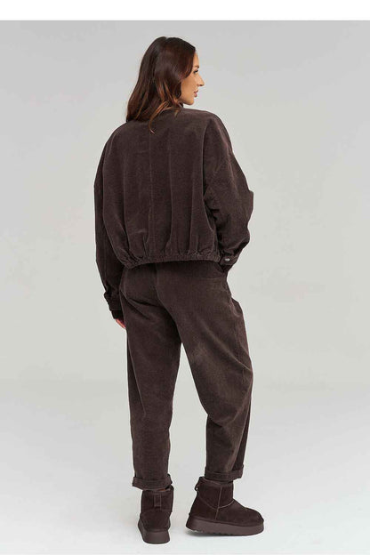 Veste en velours côtelé Makadamia
