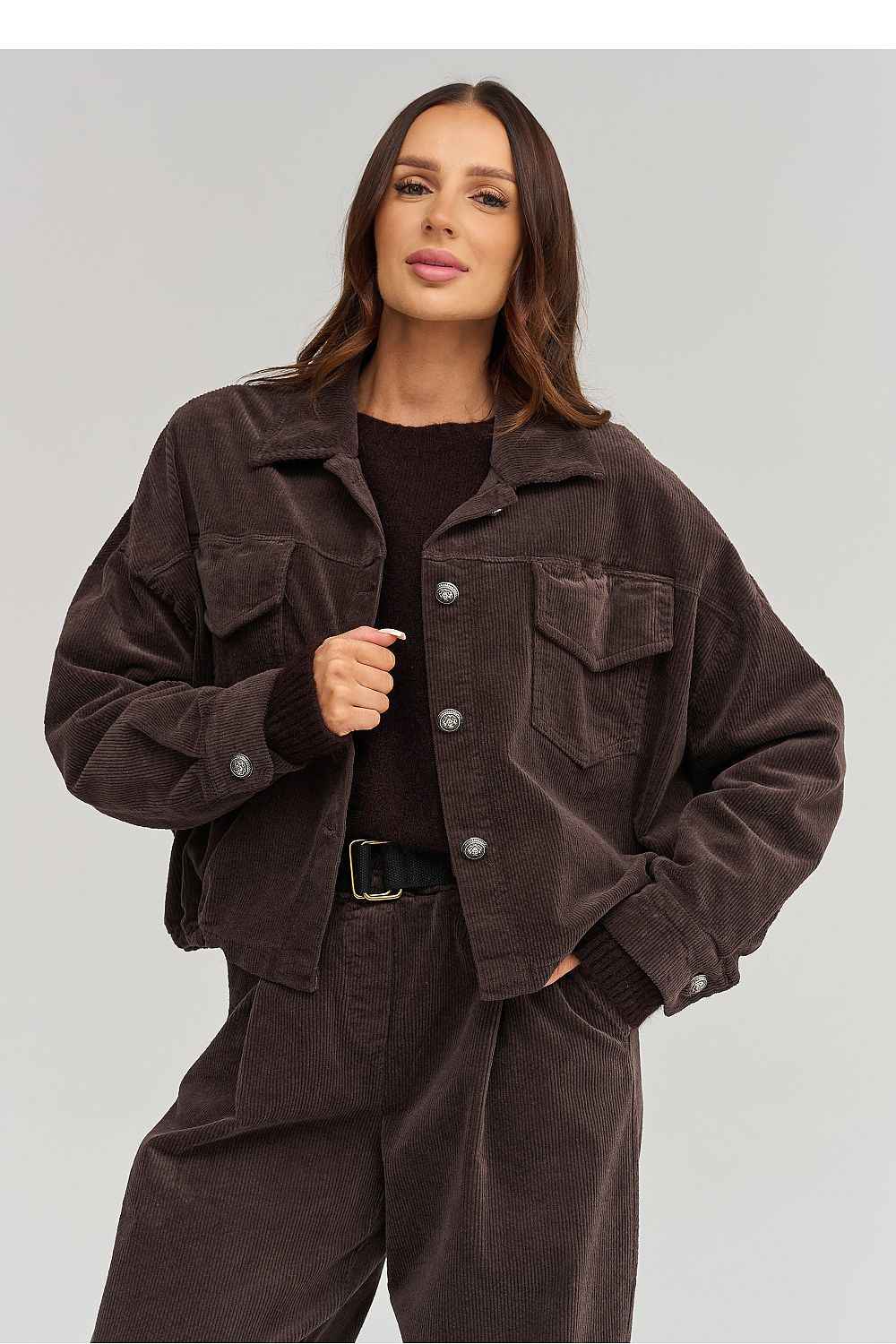 Veste en velours côtelé Makadamia