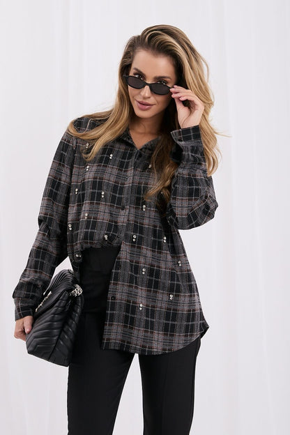  Chemise manche longue model 232588 Italy Moda 
