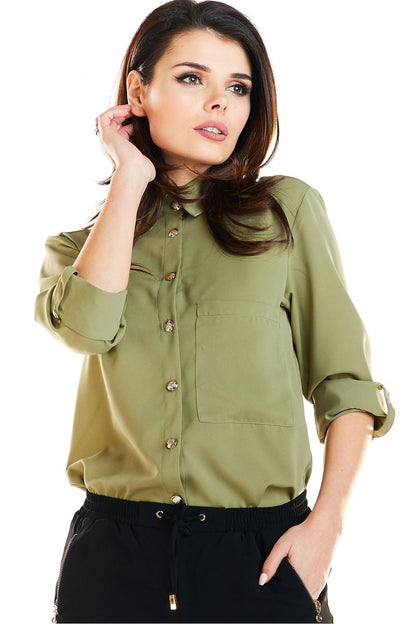  Chemise manche longue model 129922 awama 