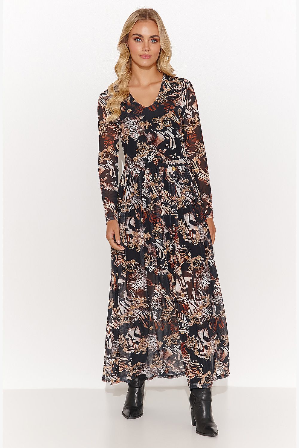  Robe de jour model 184805 Makadamia 